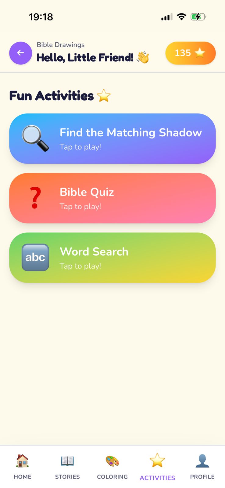 Quizzes, matching games, and word searches