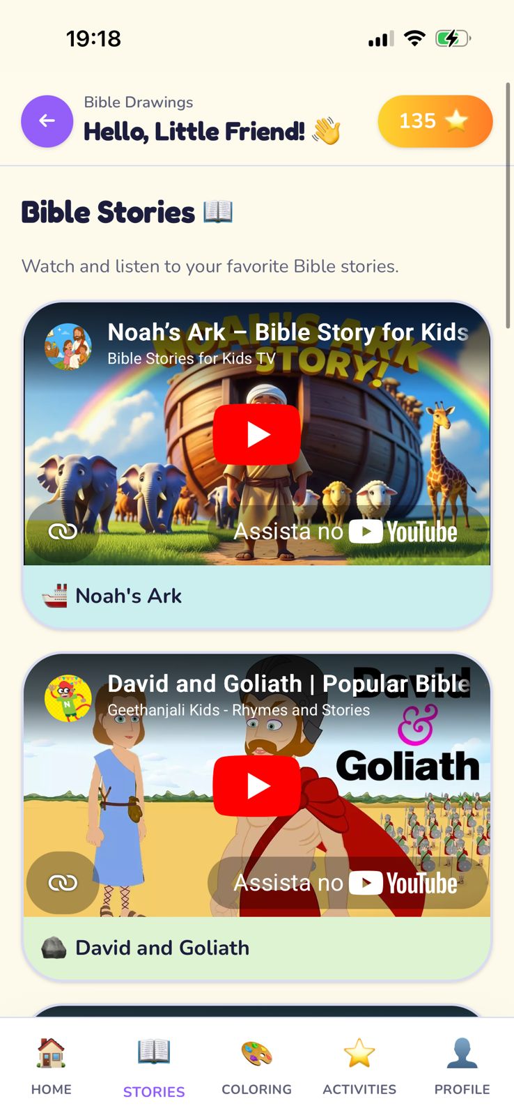 Bible stories children can watch and follow